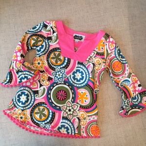 Mud Pie baby girl’s retro tunic dress